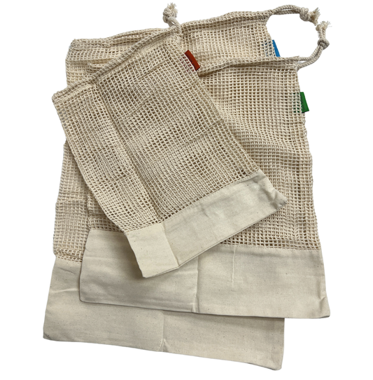 Organic Cotton Mesh Produce Bag Set