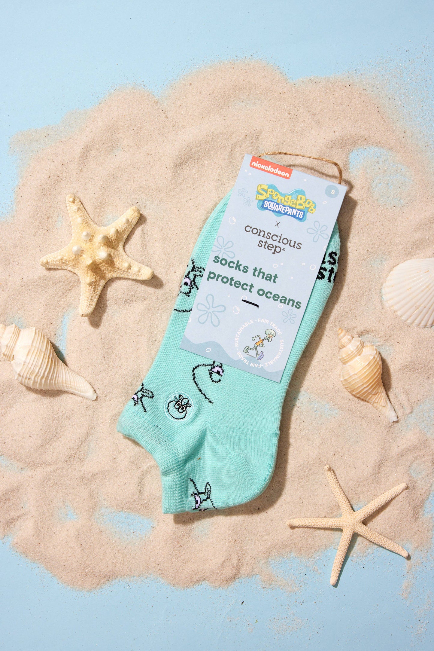 Squidward Ankle Socks that Protect Oceans