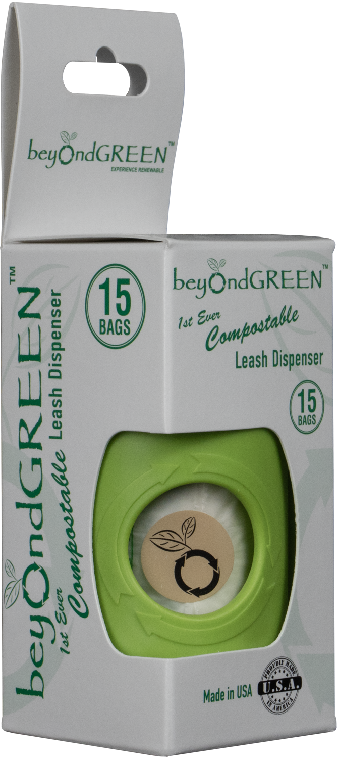 Plant-Based Dog Bag Leash Holder w/ 15 Bags