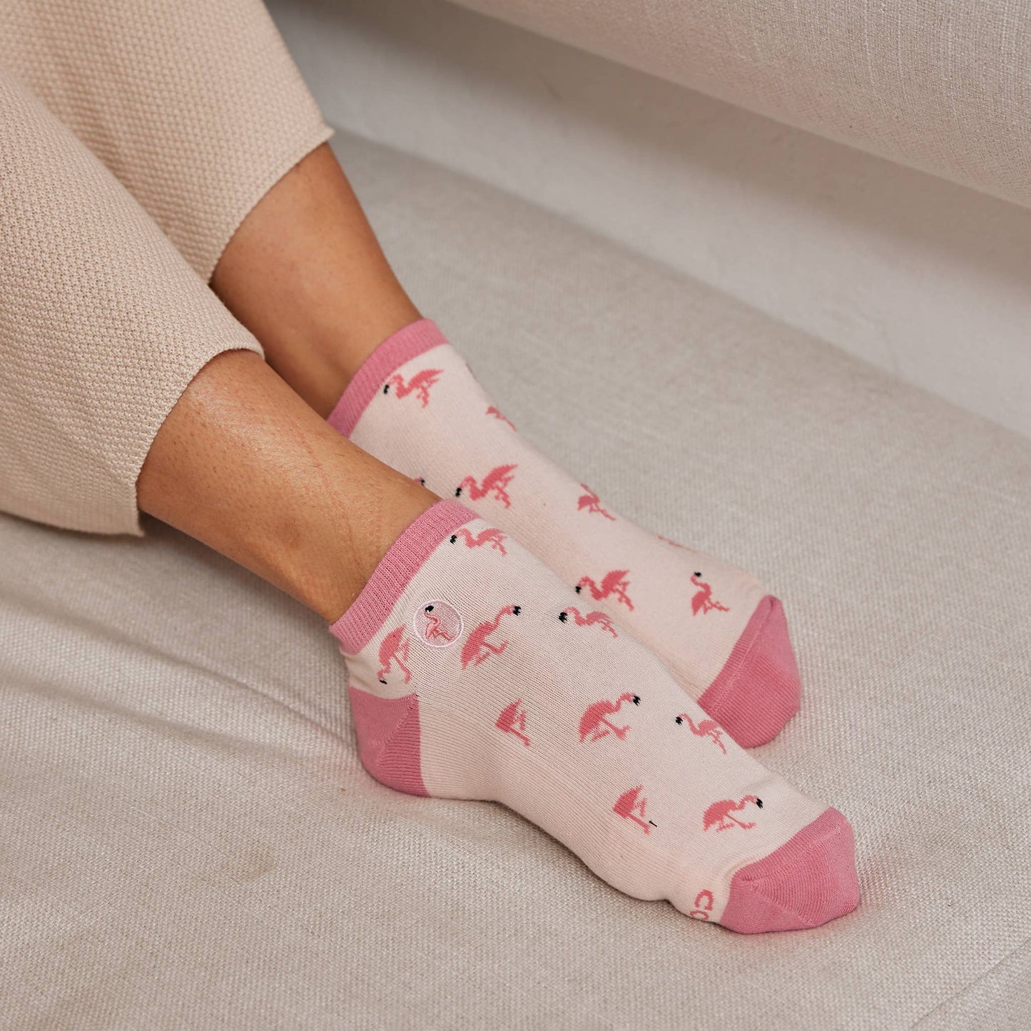 Ankle Socks that Protect Flamingos