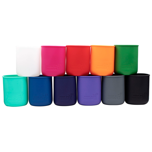 Silicone Sleeve for Regular/Wide Mouth Quart 32oz Mason Jars