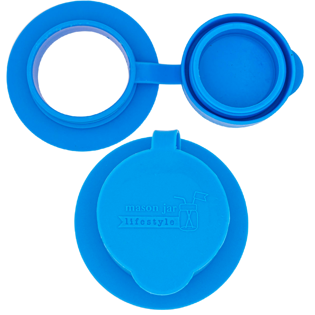 Leak Proof Silicone Chug Lids for Regular Mouth Mason Jars