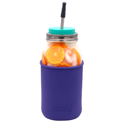 Silicone Sleeve for Half Gallon 64oz Mason Jars