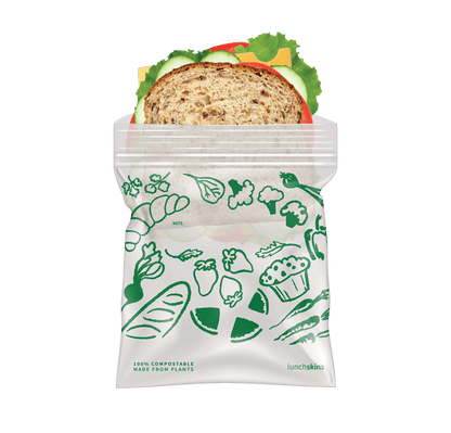 Ziptop Compostable Freezer-Safe Sandwich Storage Bags 50 Count