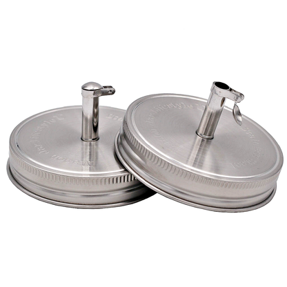 Stainless Steel Pour Spout Oil Cruet Lids for Mason Jars