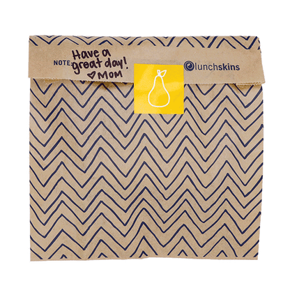 Compostable XL Sandwich Bags Chevron 50 Count